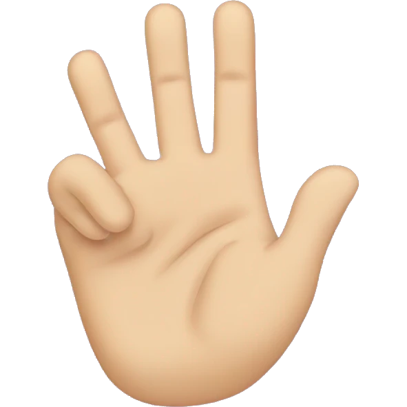 Follow me hand gesture emoji