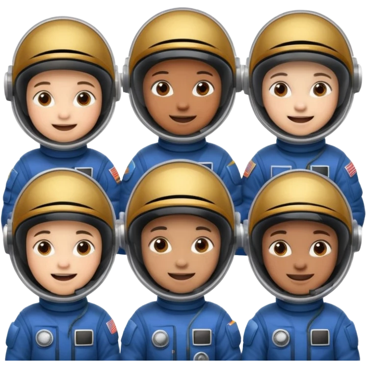Astronaut Kids emoji