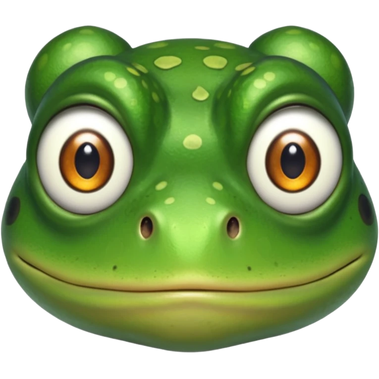 Frog with thousand yard stare  emoji