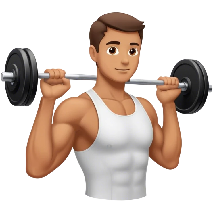 man performing side deltoid exercise emoji