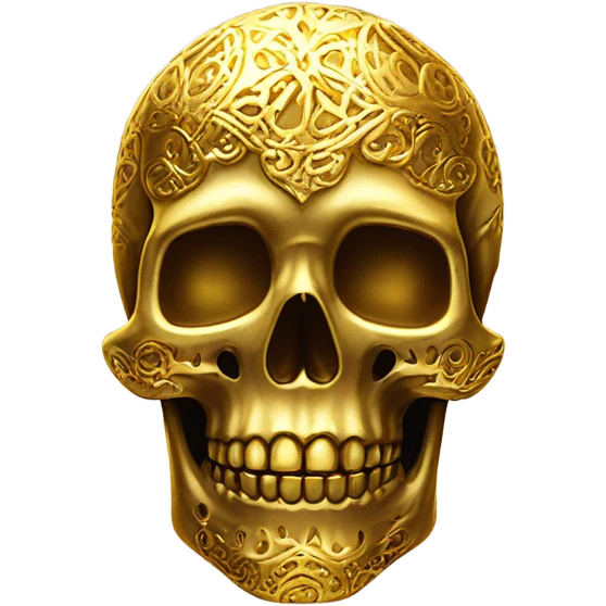 golden skull emoji