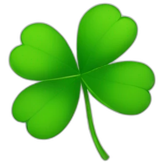 Four-leaf clover emoji