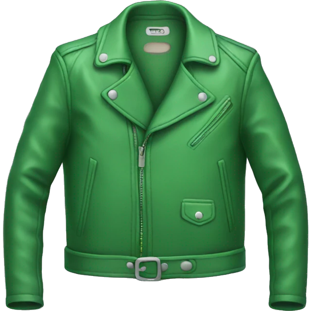 Green leather Jacket  emoji