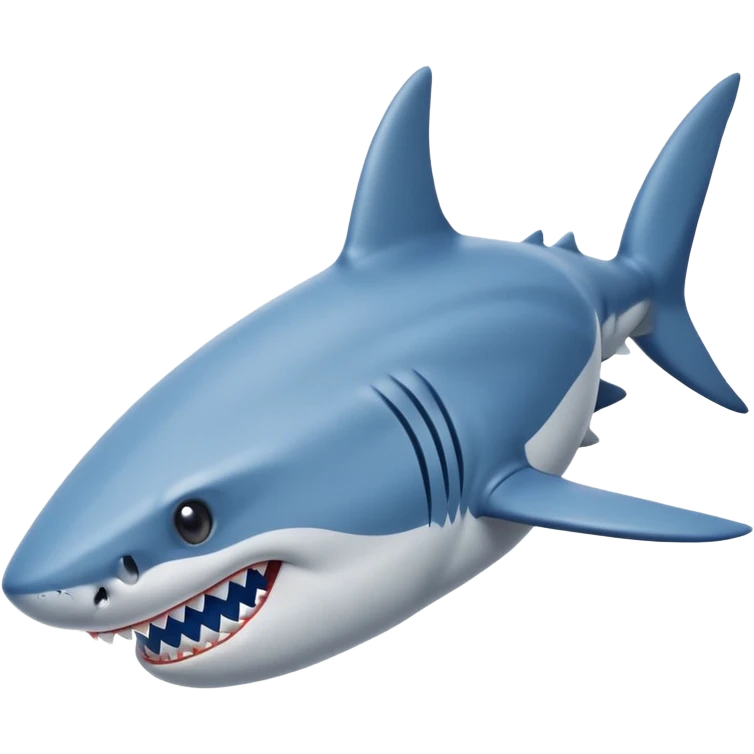 A shark wearing blue nike shoes emoji