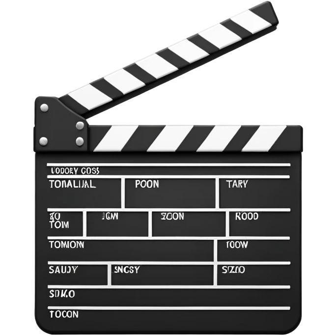 Clapper board emoji