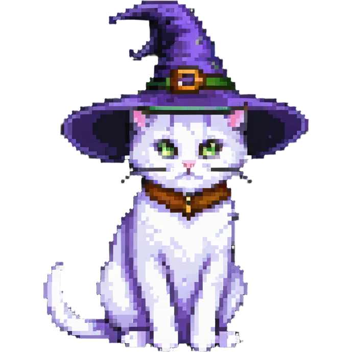 Witch cat emoji