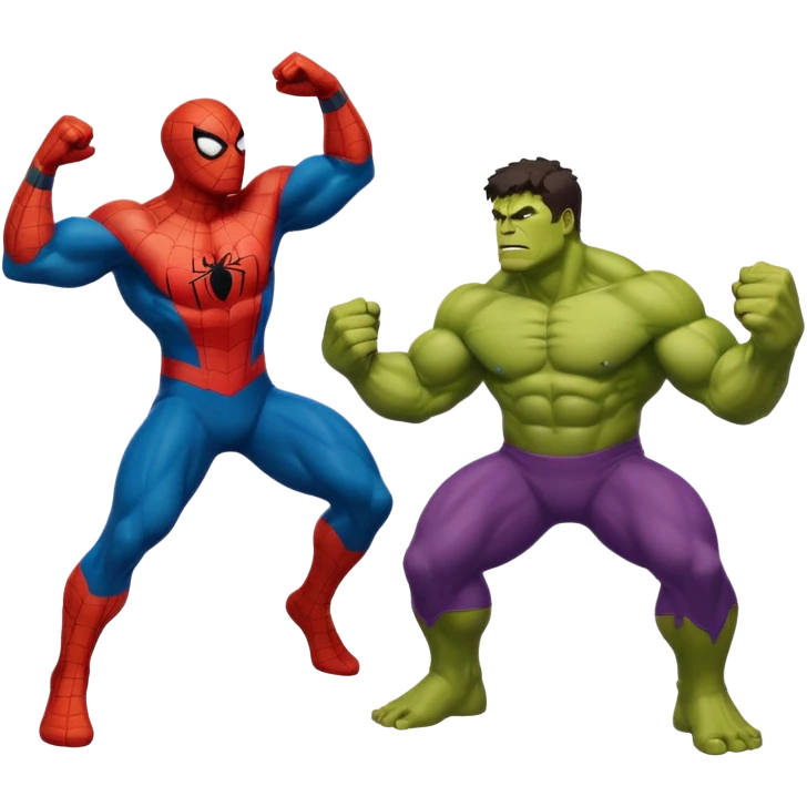 Spider-Man and Hulk emoji
