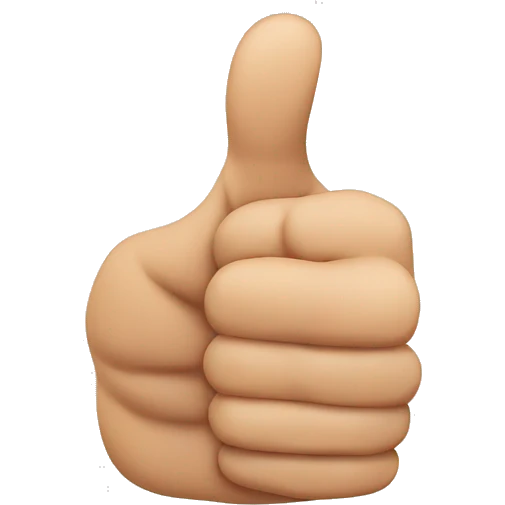 thumb pointing to the side emoji