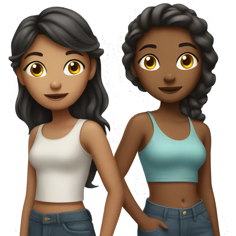 Group of four girls emoji