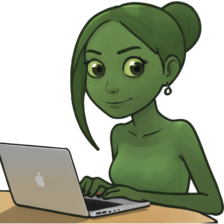 Brunette girl+laptop+coffee emoji