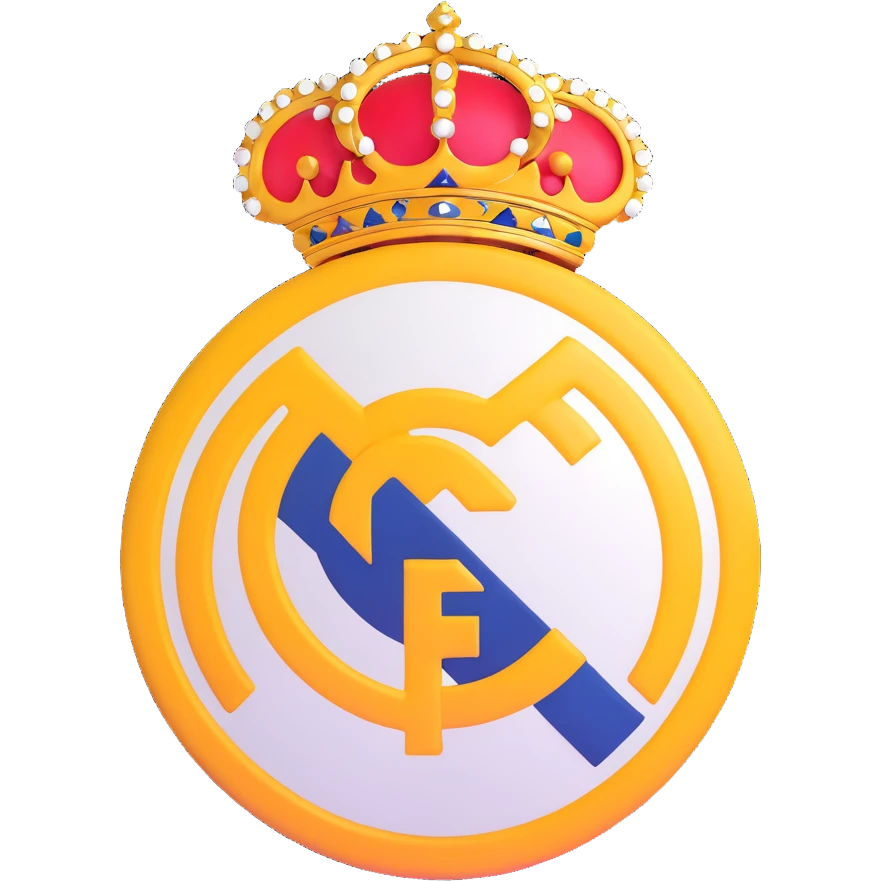 Real Madrid football club logo emoji
