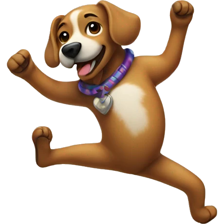dancing dog emoji