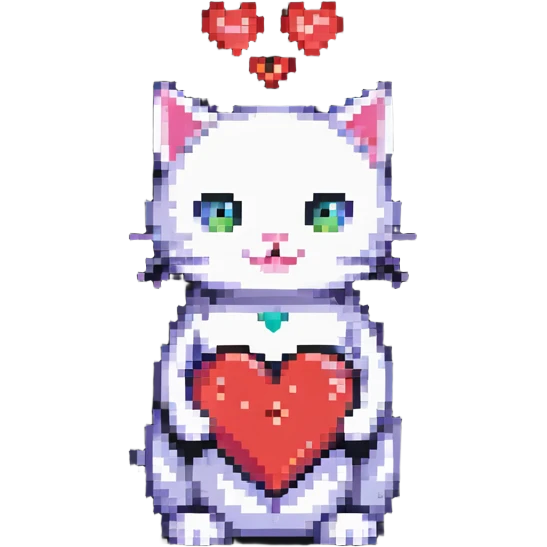 cat with a heart emoji