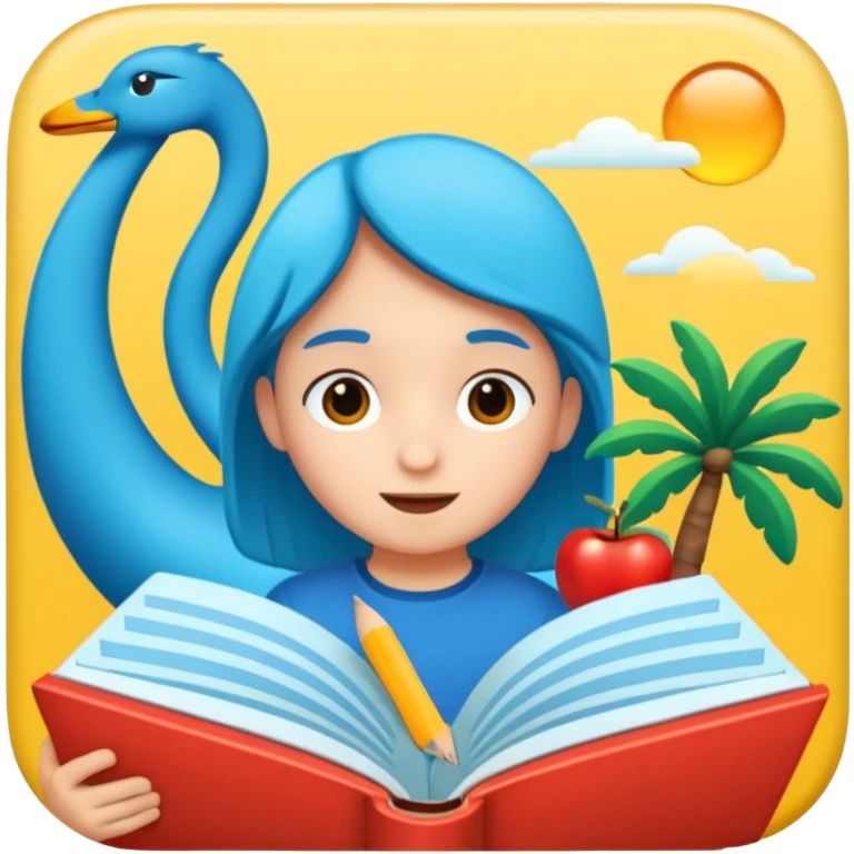 a story picture book emoji