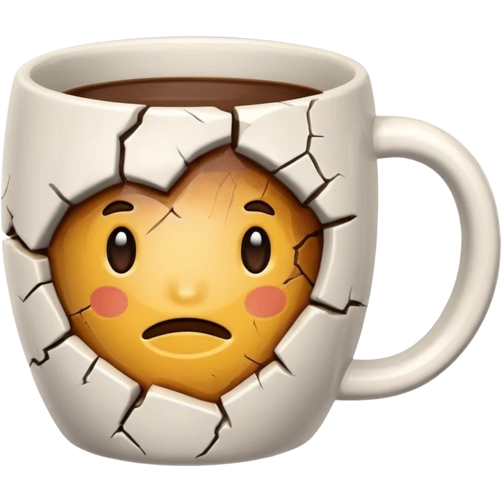 cracked mug emoji