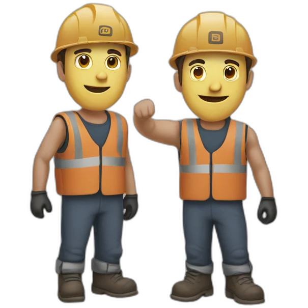 two man sanding emoji