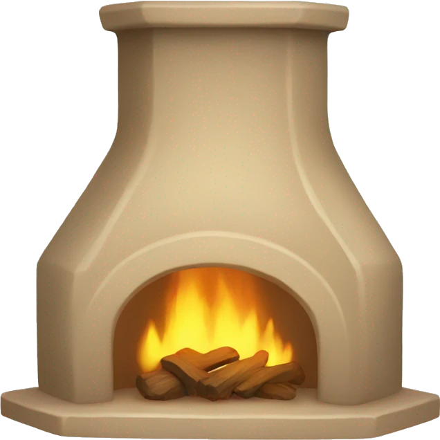 Beige hearth emoji