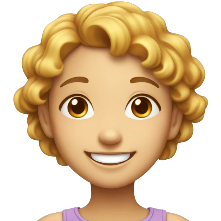 Cute girl laughing  emoji