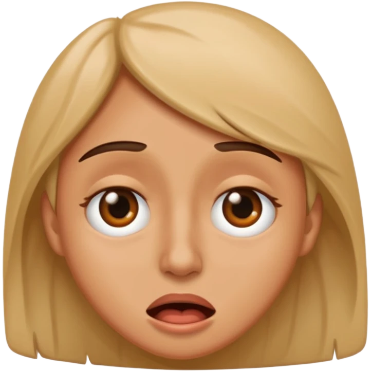 Eye roll while cringing emoji