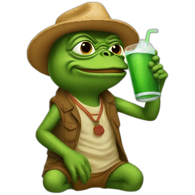 pepe drinking Arizona emoji