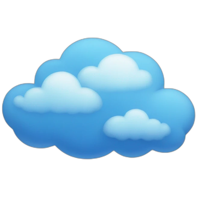 Blue clouds emoji