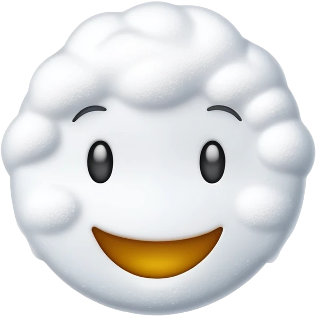 smile emoji with white powder emoji