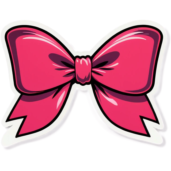 Coquette bow emoji