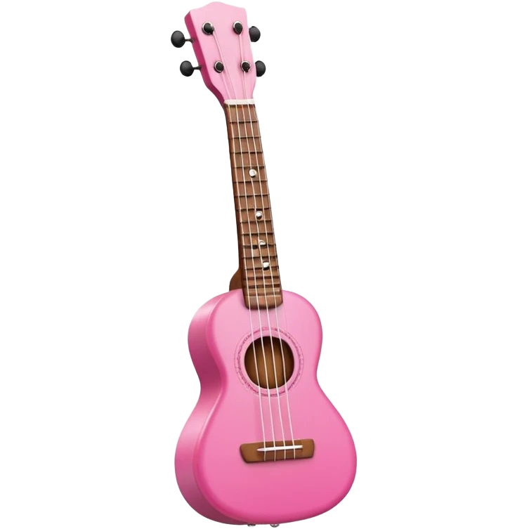 pink ukulele emoji