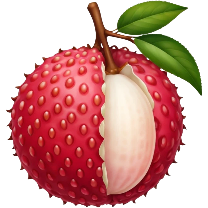 Lychee emoji