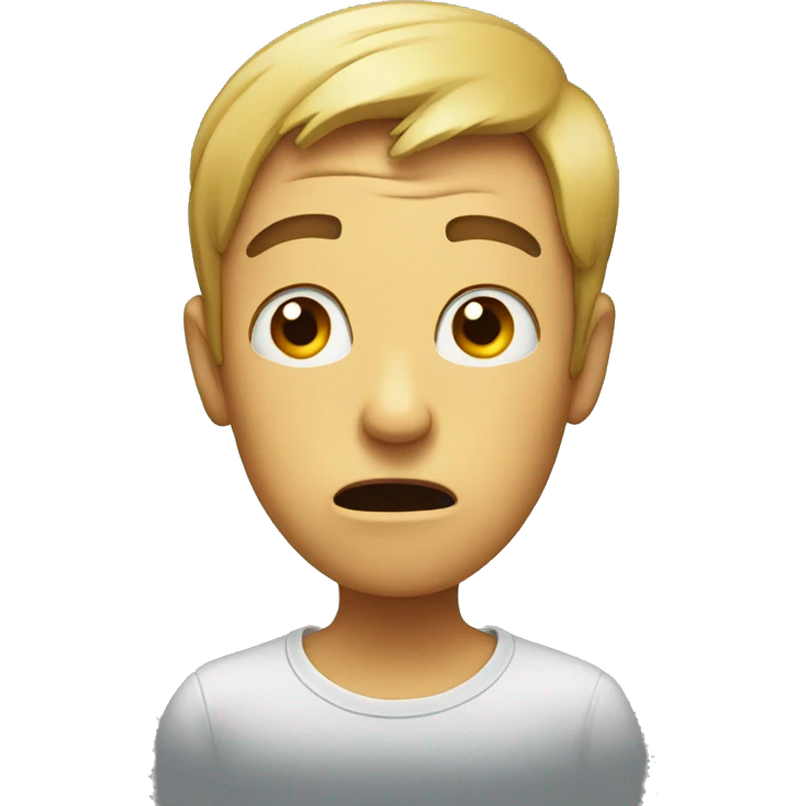 Confused face emoji