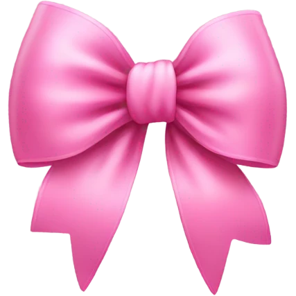 Cute pink bow emoji