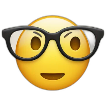 circle glasses emoji