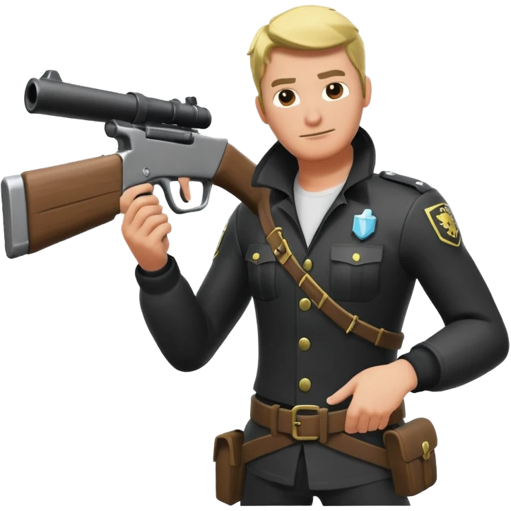 Crea un immagine con un uomo che fa il pollice alto stile fortnite  emoji