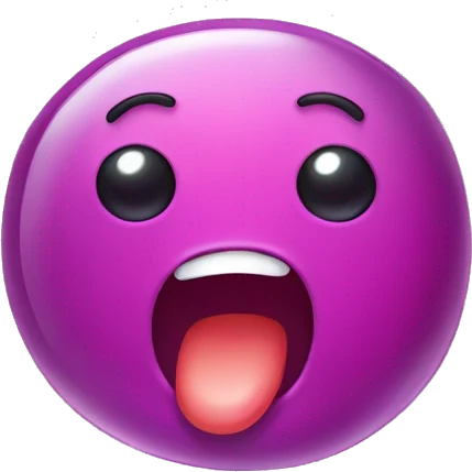 Jelly bean with face emoji
