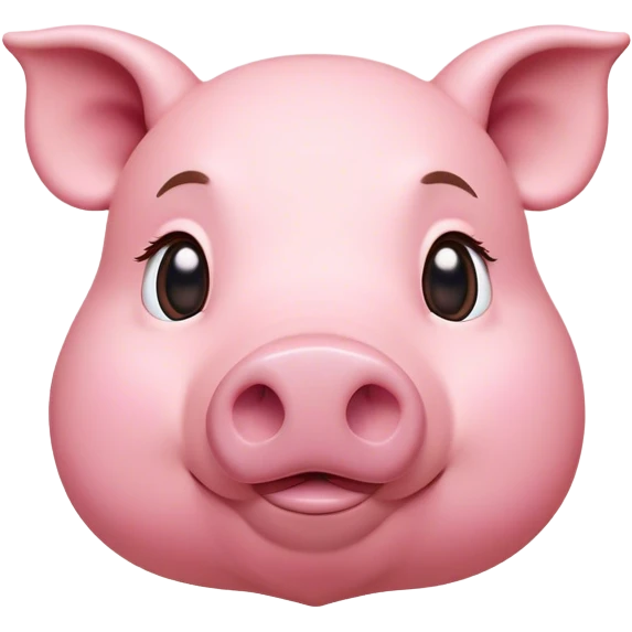 Cinematic Noble Pig Portrait Emoji, Poised and regal, with a stout, robust build and a smooth, well-groomed rosy-pink hide, deep-set soulful beady eyes, Simplified yet sharp and sophisticated features, highly detailed, glowing with a soft, dignified glow, high shine, intelligent and determined, stylized with an air of barnyard nobility, focused and attentive, soft glowing outline, capturing the essence of a watchful and confident pig, so majestic it feels as though it could trot out of the screen with effortless authority! emoji