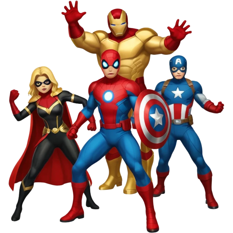 Marvel heroes emoji