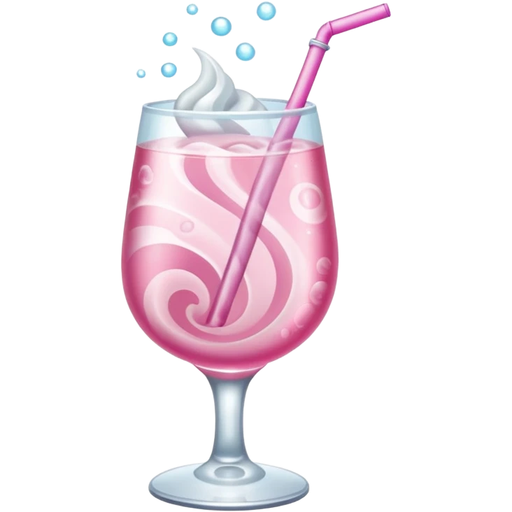 Pink silver drink  emoji