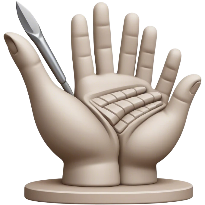 Sculpting icon, clay being shaped by hands, sculpting tools, unfinished sculpture, textured surface, minimalistic style, clean lines, transparent background. emoji