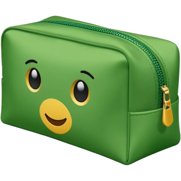 green cosmetic bag emoji