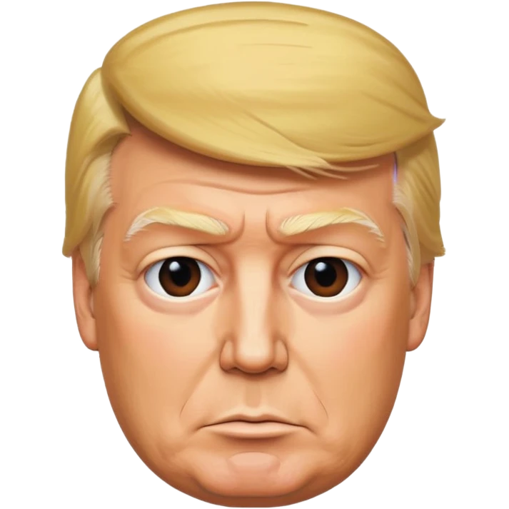donald trump as blockhead emoji