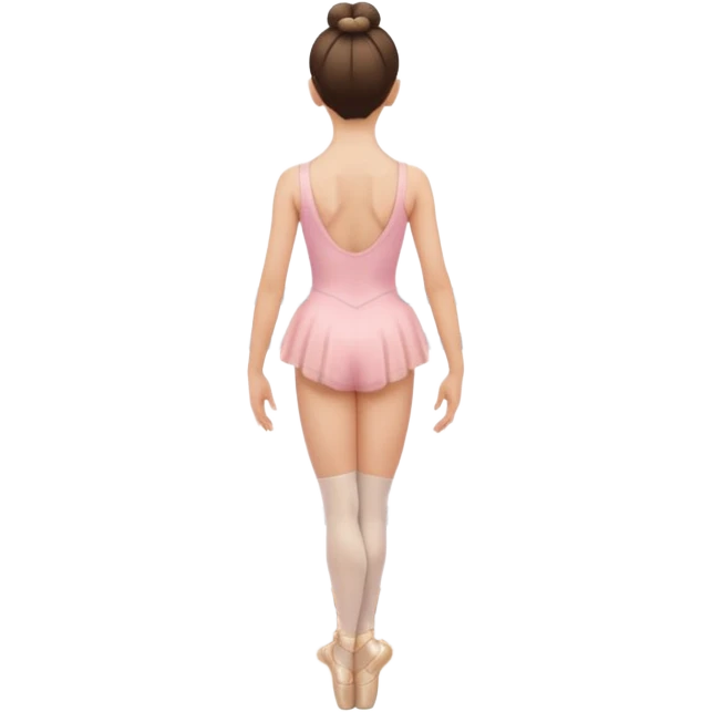 coque cabelo ballet vista de trás emoji