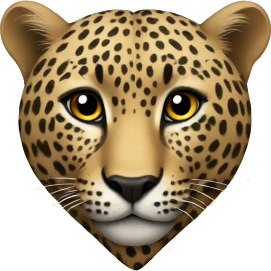 Leopard heart emoji