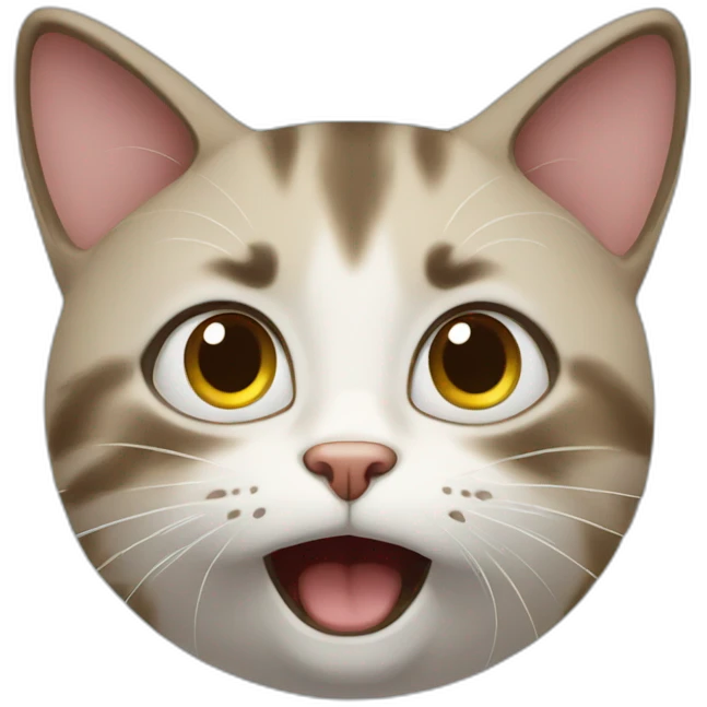surprised cat emoji