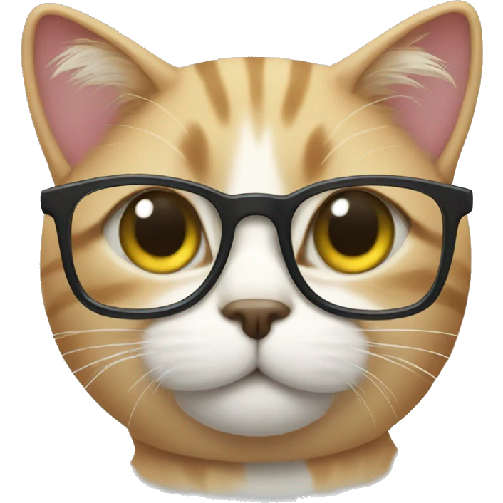  cat with glasses emoji