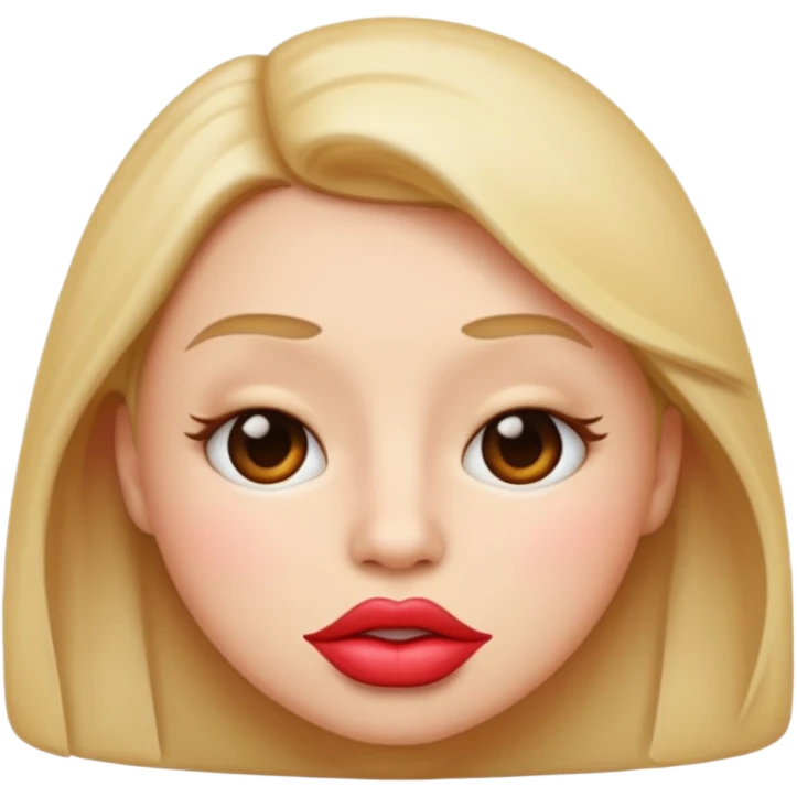 Blowing a kiss regular emoji face emoji