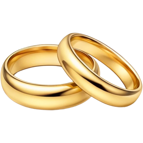 Wedding rings intertwined emoji