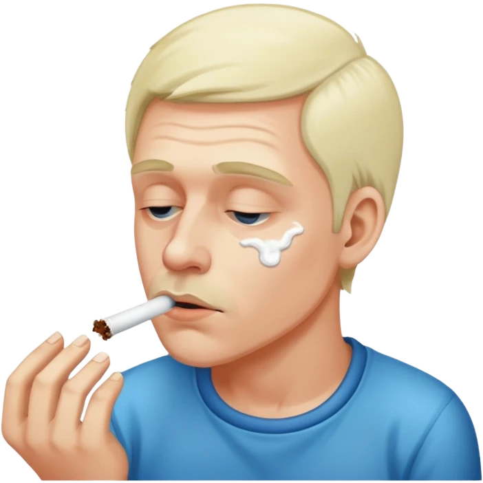 Man doing cocaine emoji