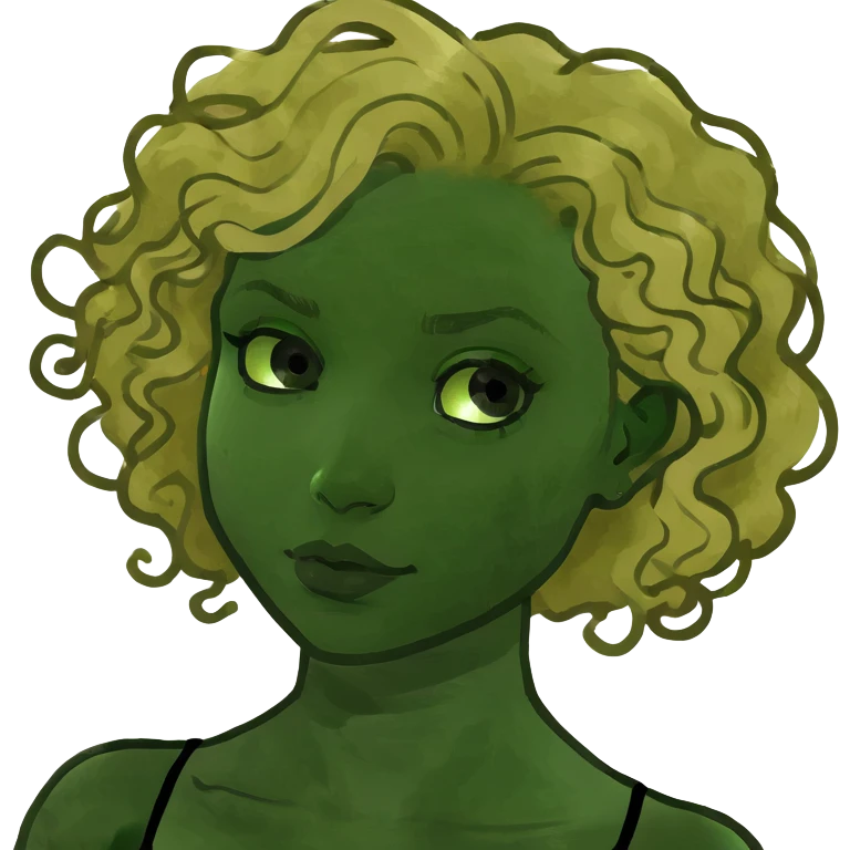 blond girl with curly hair emoji