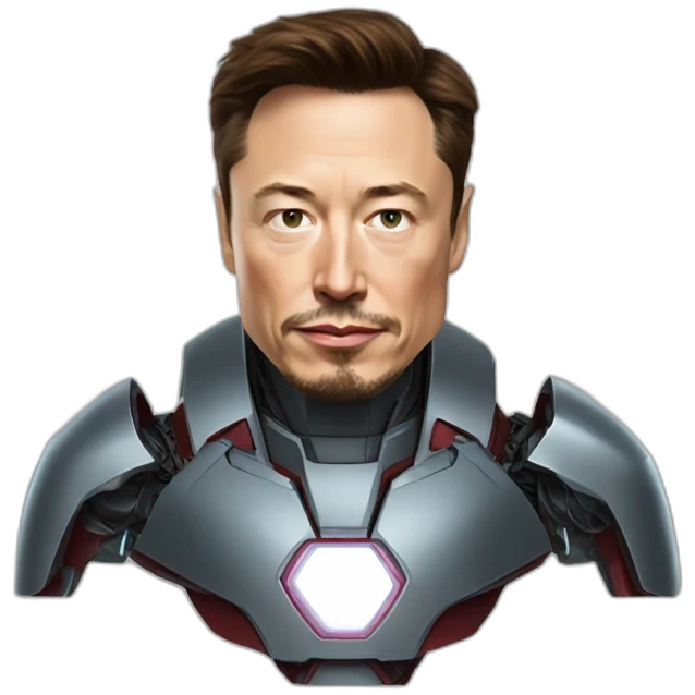 elon musk as iron man emoji