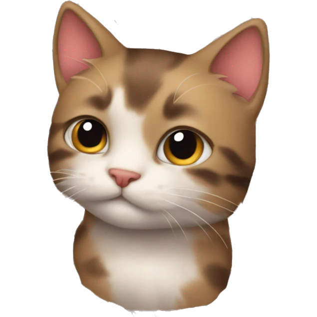 kitty in a plaid emoji